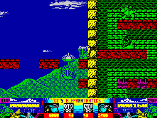 CJ's Elephant Antics screenshot 2 for ZX Spectrum